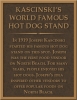 卡辛斯基世界著名的热狗摊牌匾